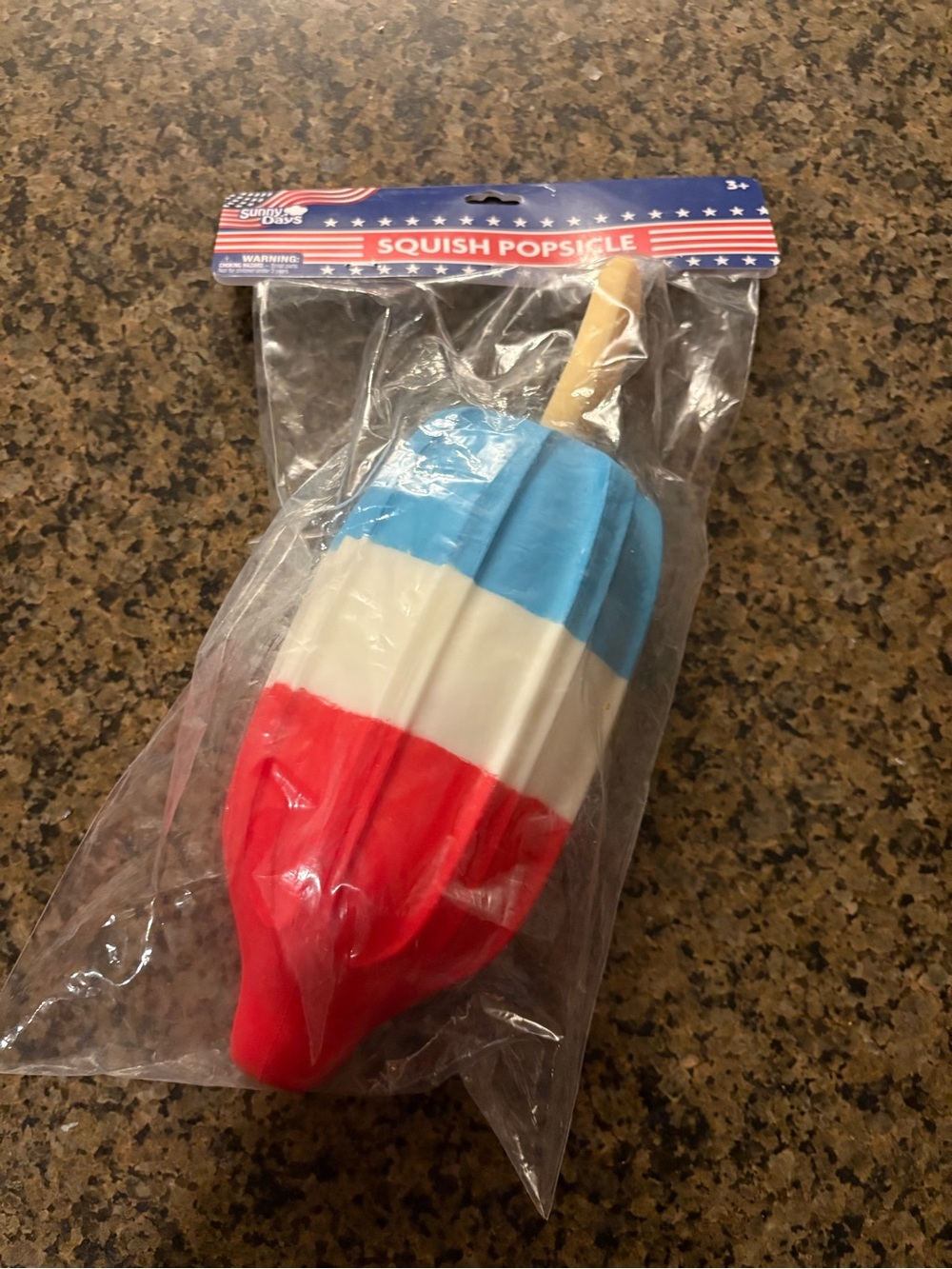 Squish Popsicle Soft Toy - Red White Blue by Squish Pops